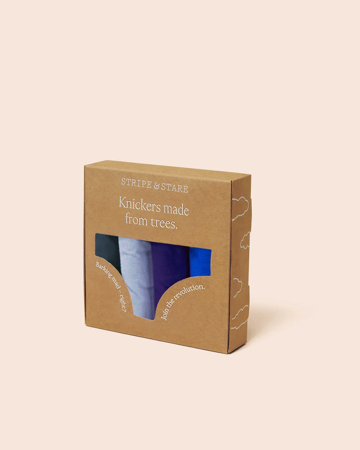 The Original Knicker Four Pack - Blues sold by Stripe & Stare product image thumbnail 2