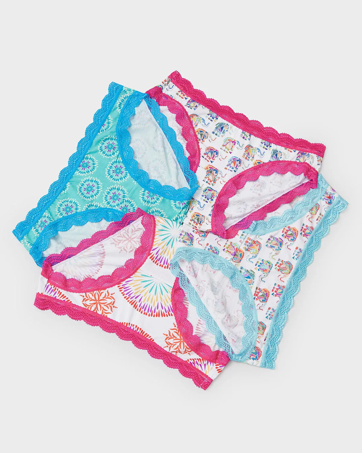 The Original Knicker Four Pack - Elephant sold by Stripe & Stare