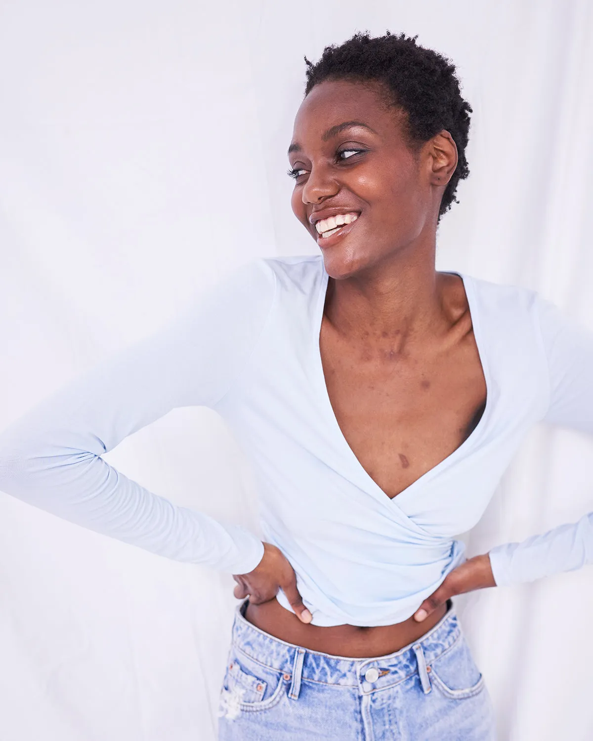 Wrap Top - Breeze sold by Stripe & Stare