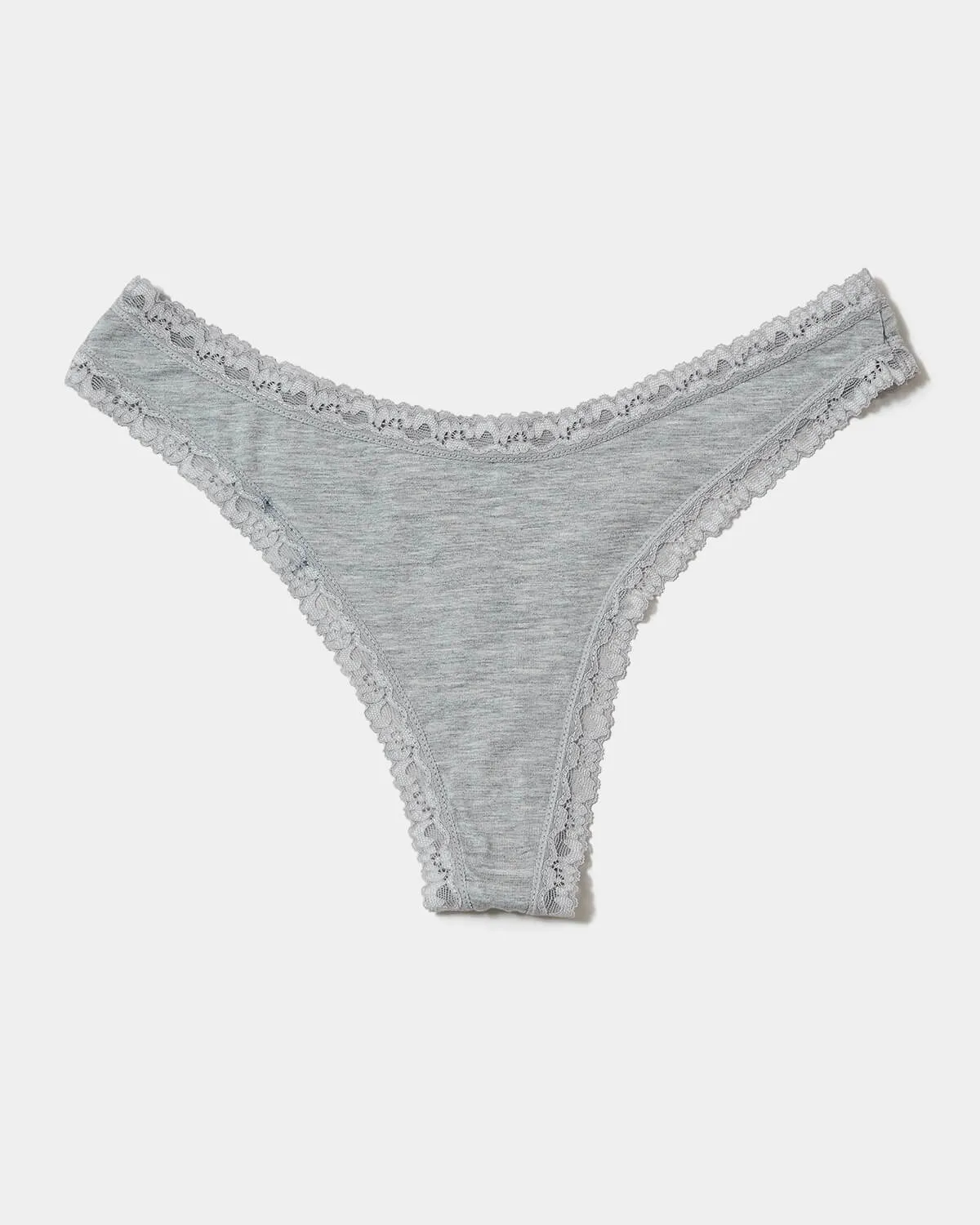 Thong - Grey Marl sold by Stripe & Stare