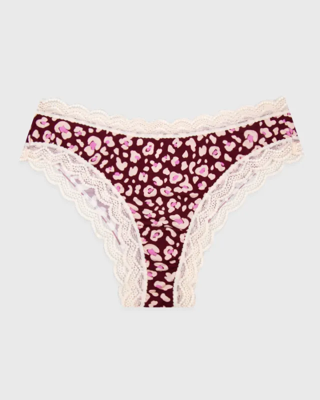 Brazilian Knicker - Rouge Leopard sold by Stripe & Stare