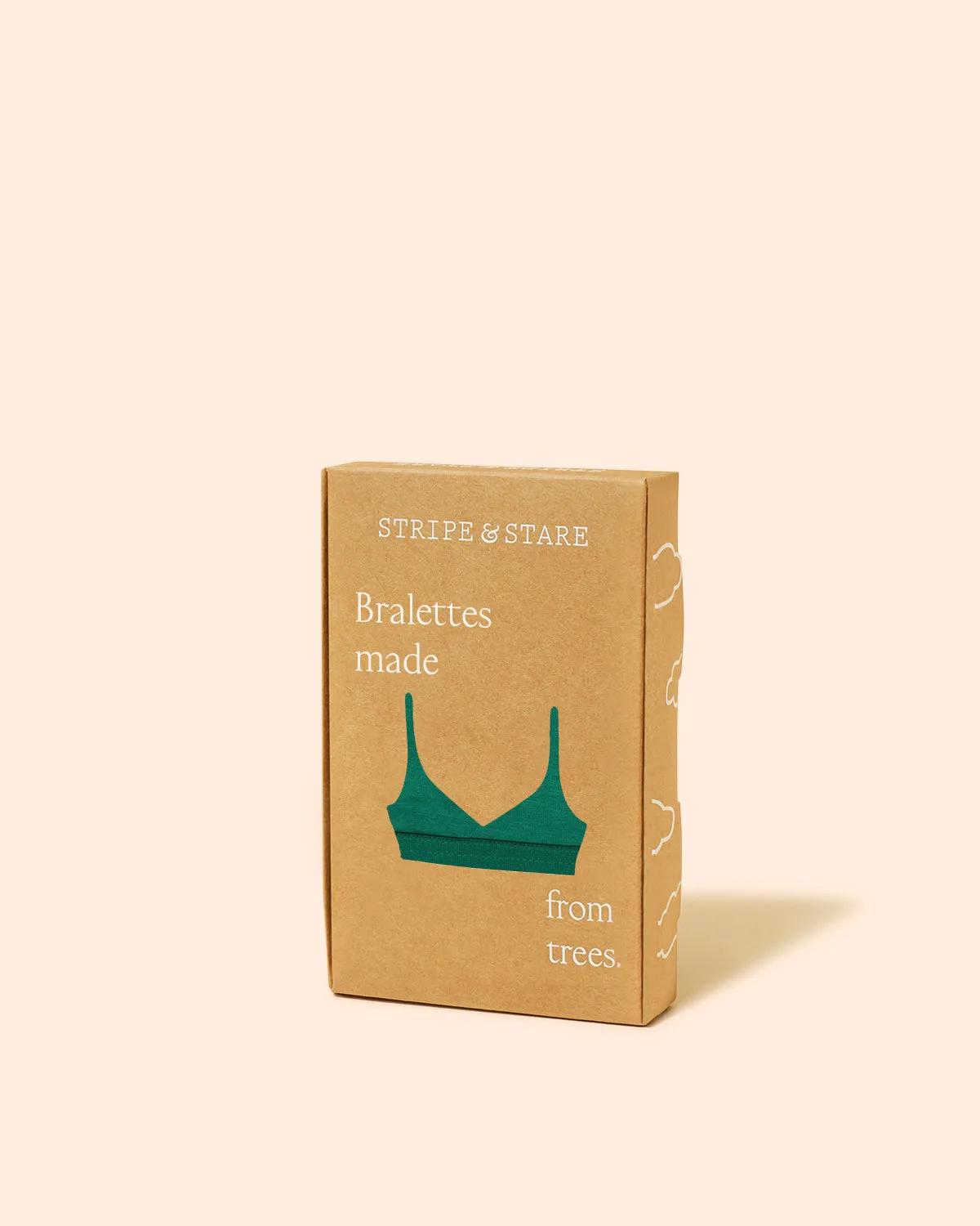 Square Neck Bra - Forest Green sold by Stripe & Stare product image thumbnail 2