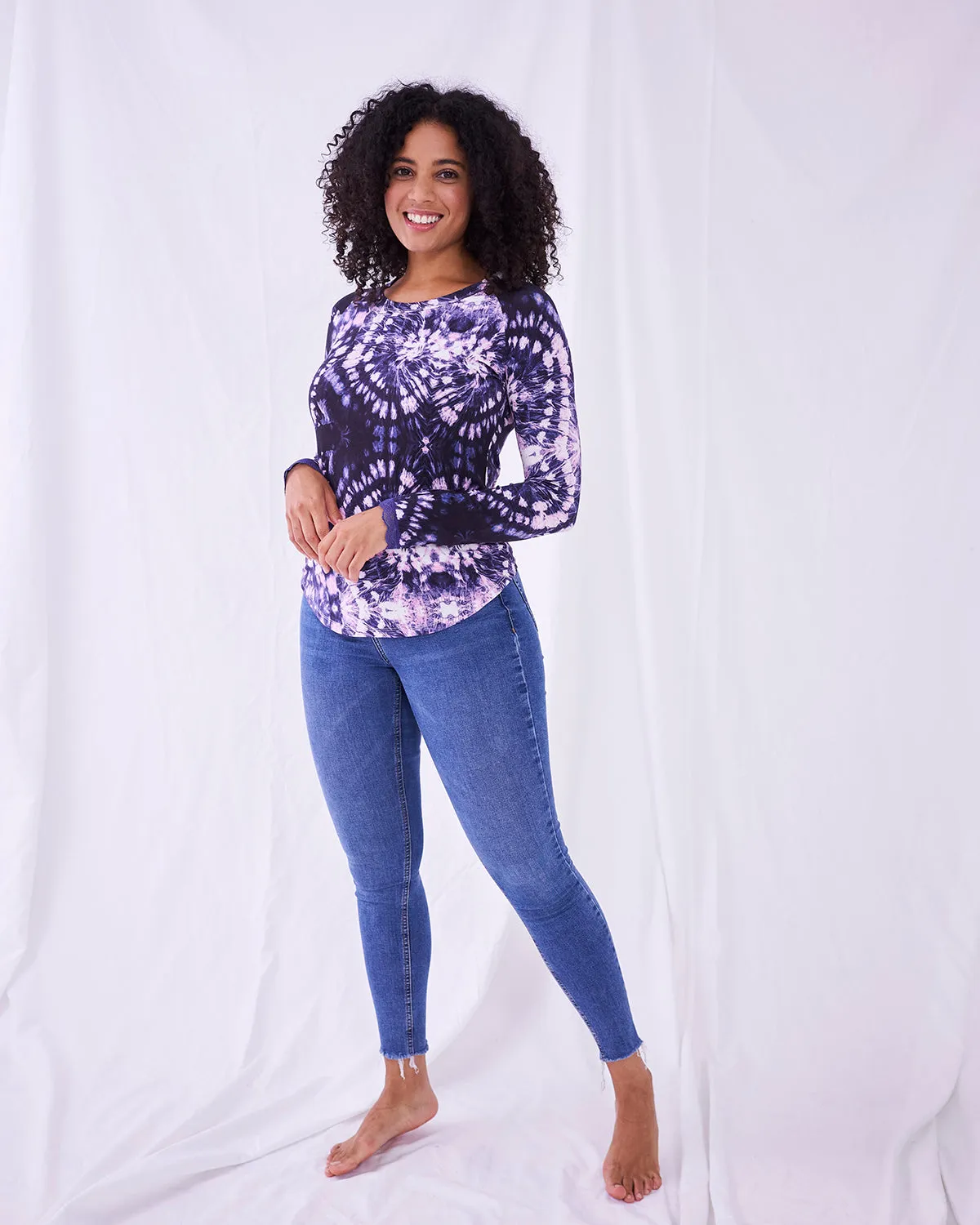 Slouch Top - Violet Swirl sold by Stripe & Stare product image thumbnail 3
