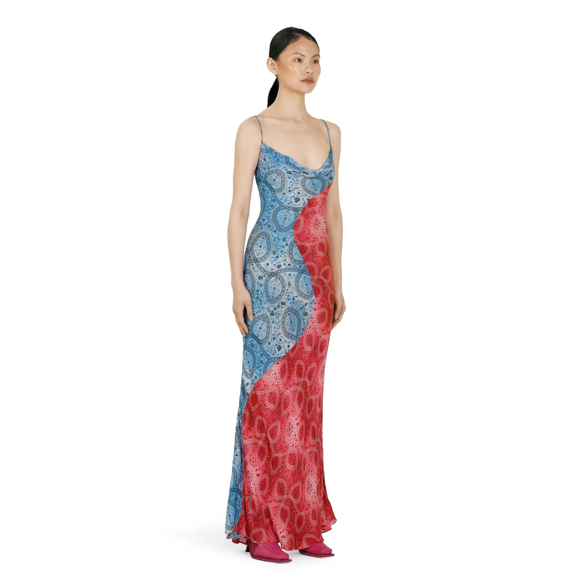 Coral Slip Dress sold by Ahluwalia product image thumbnail 4