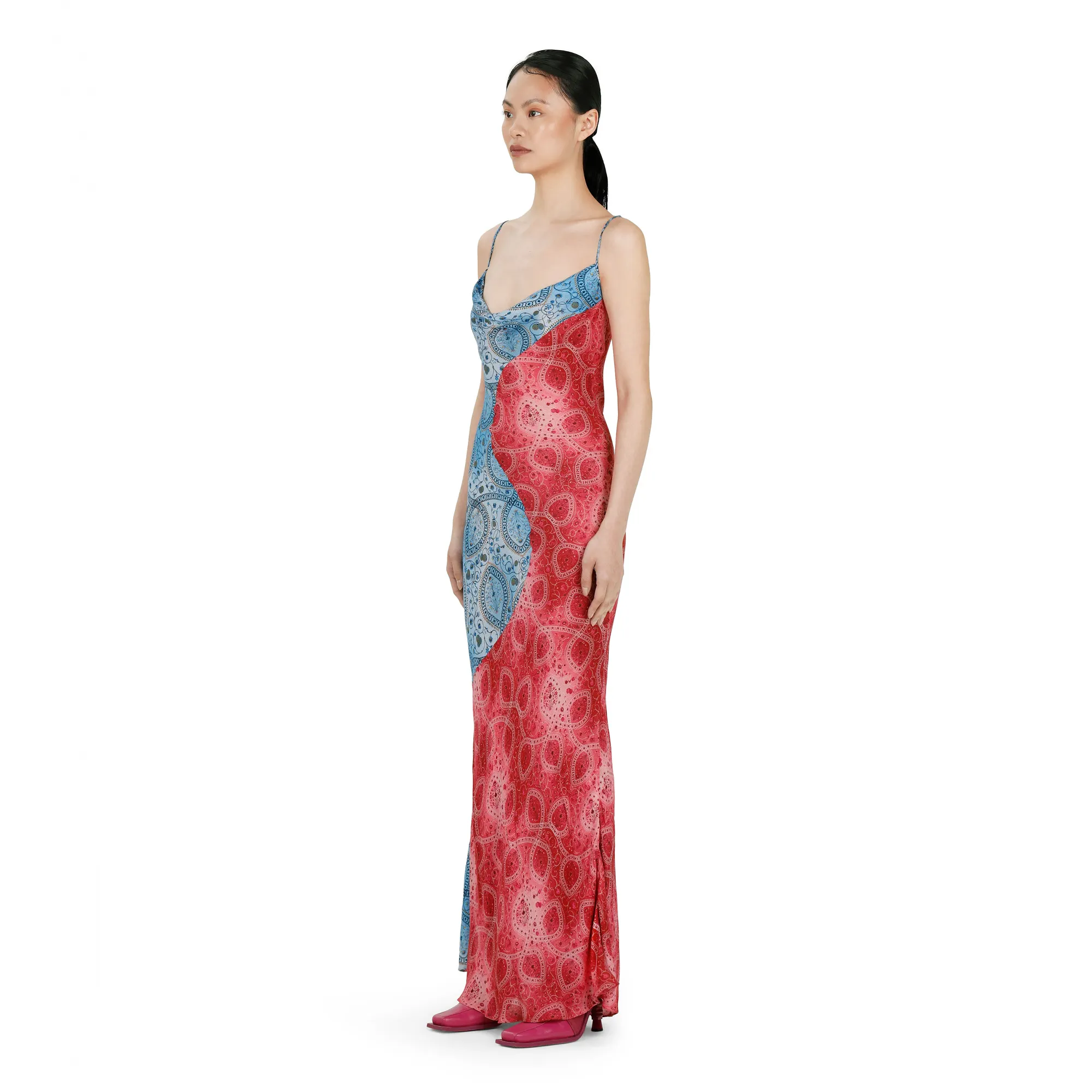 Coral Slip Dress sold by Ahluwalia product image thumbnail 3