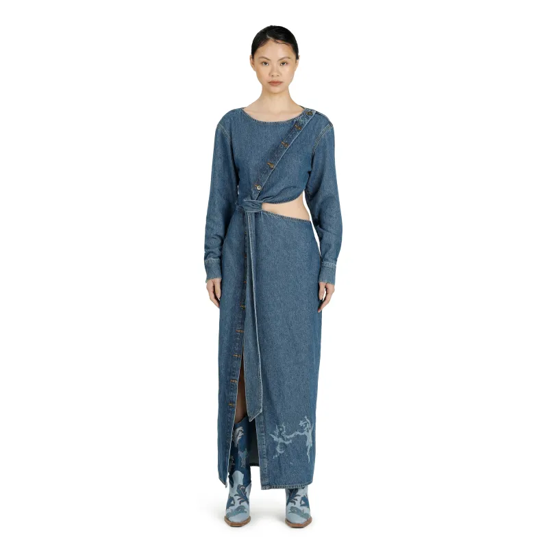 Gabo Denim Dress made by Ahluwalia