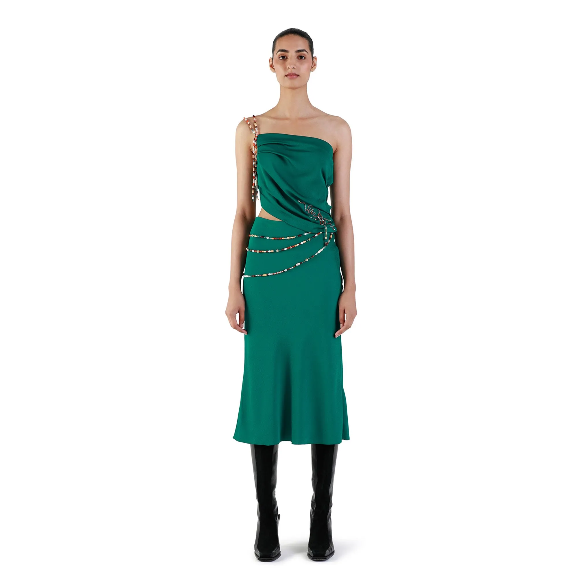 Toyin Embellished Skirt sold by Ahluwalia