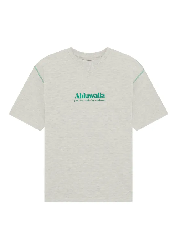 Cotton Grey Marl Jersey T-shirt sold by Ahluwalia