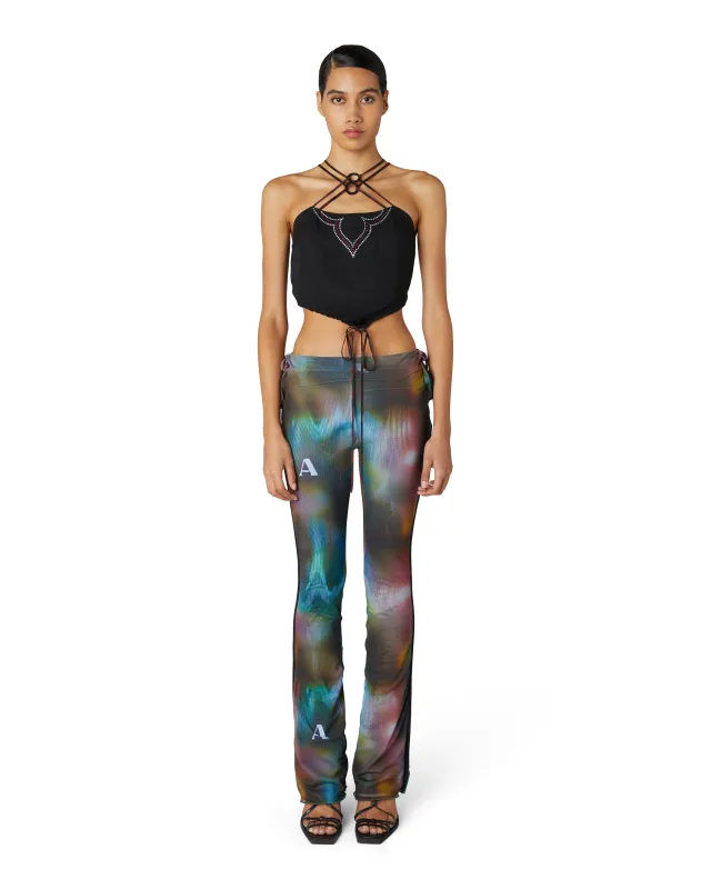Interlude Mesh Flared Trousers sold by Ahluwalia