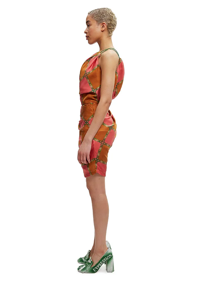 Turmeric draped skirt sold by Ahluwalia product image thumbnail 3