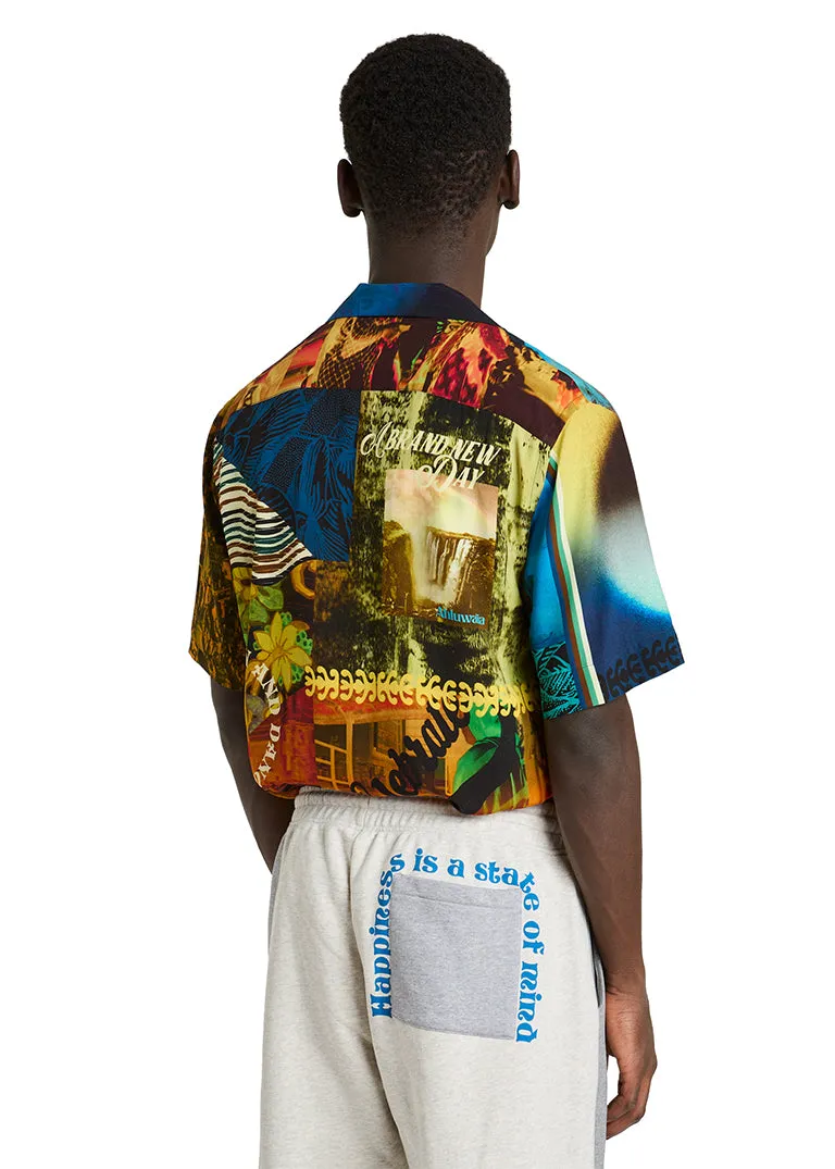 Printed viscose short sleeve shirt sold by Ahluwalia product image thumbnail 5