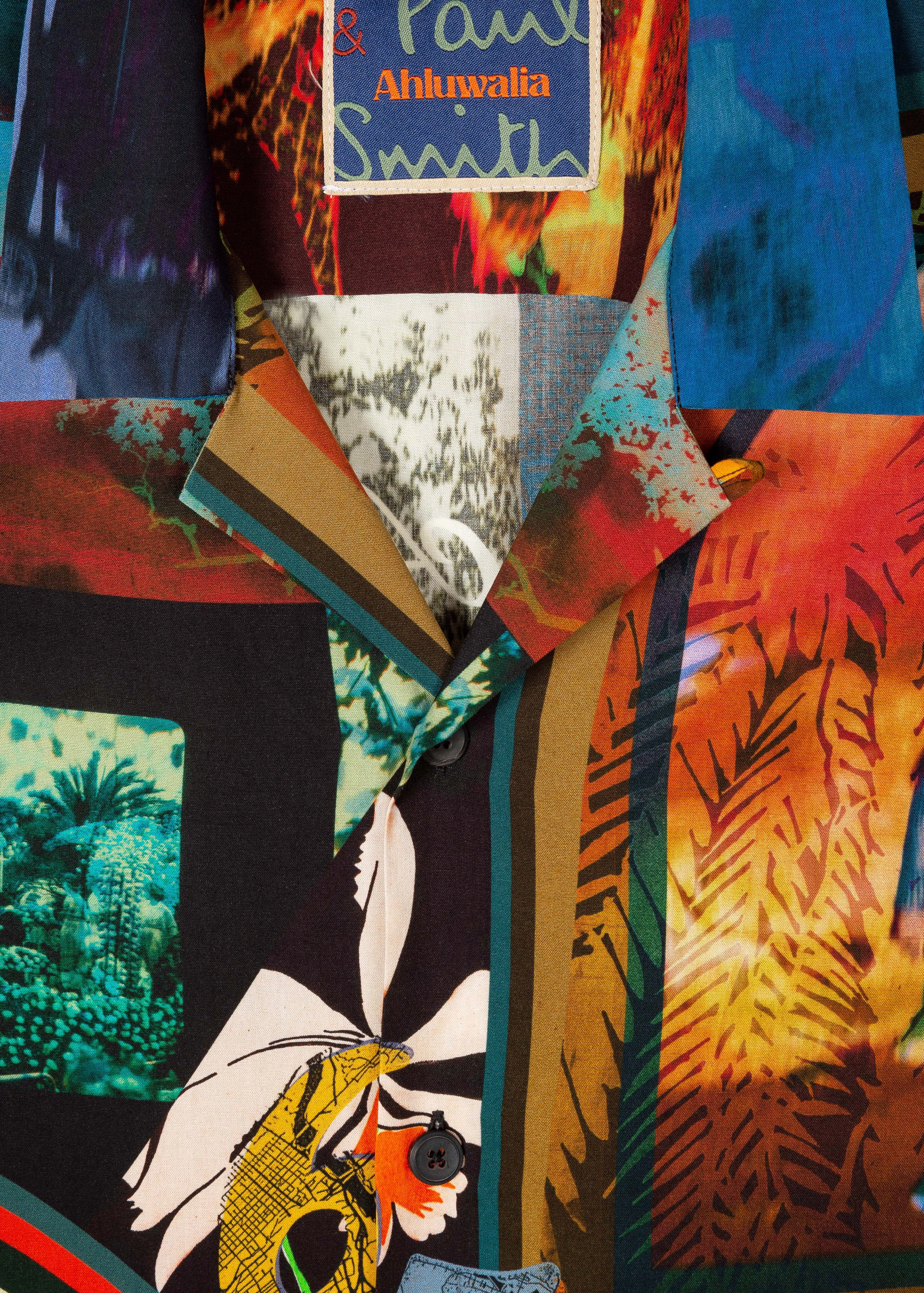 Printed viscose short sleeve shirt sold by Ahluwalia product image thumbnail 3