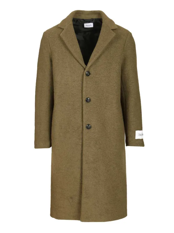 Oversized Wool Blend Coat Coats Green sold by Wanan Luxury