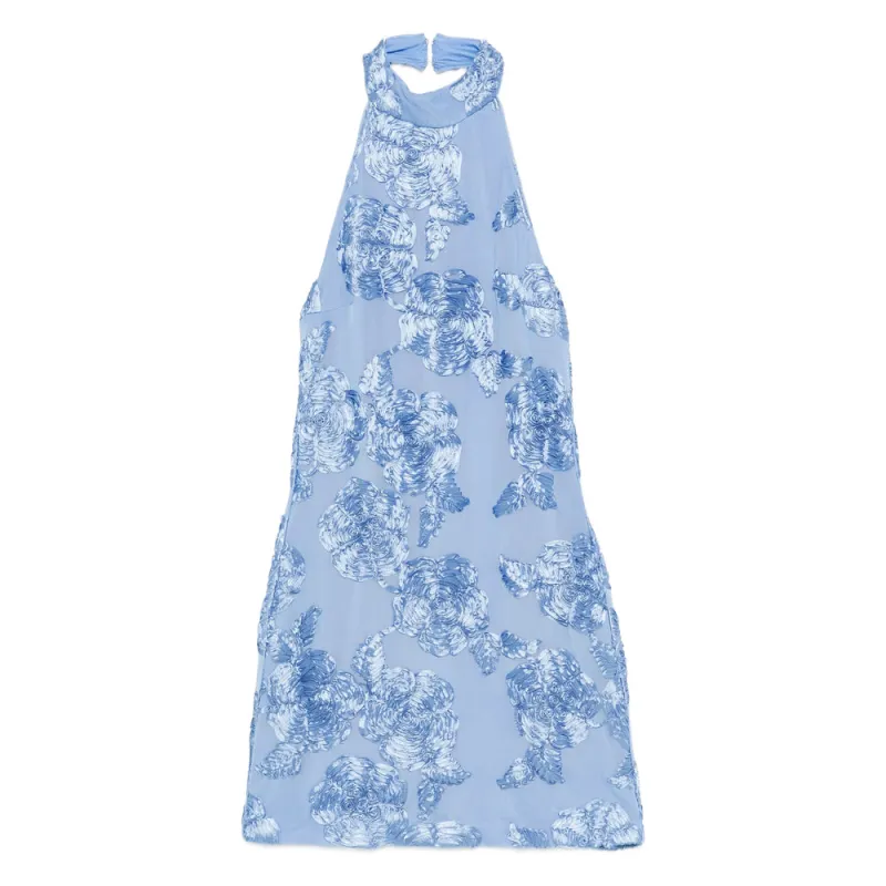 Dresses Blue, White made by Wanan Luxury