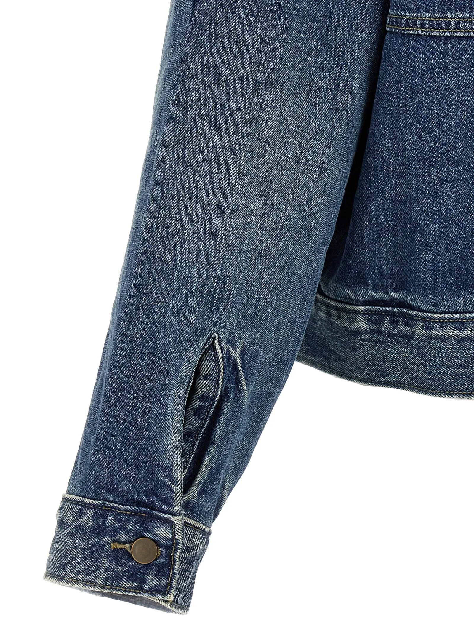 Denim Trucker Puffer Jackets Blue sold by Wanan Luxury product image thumbnail 4