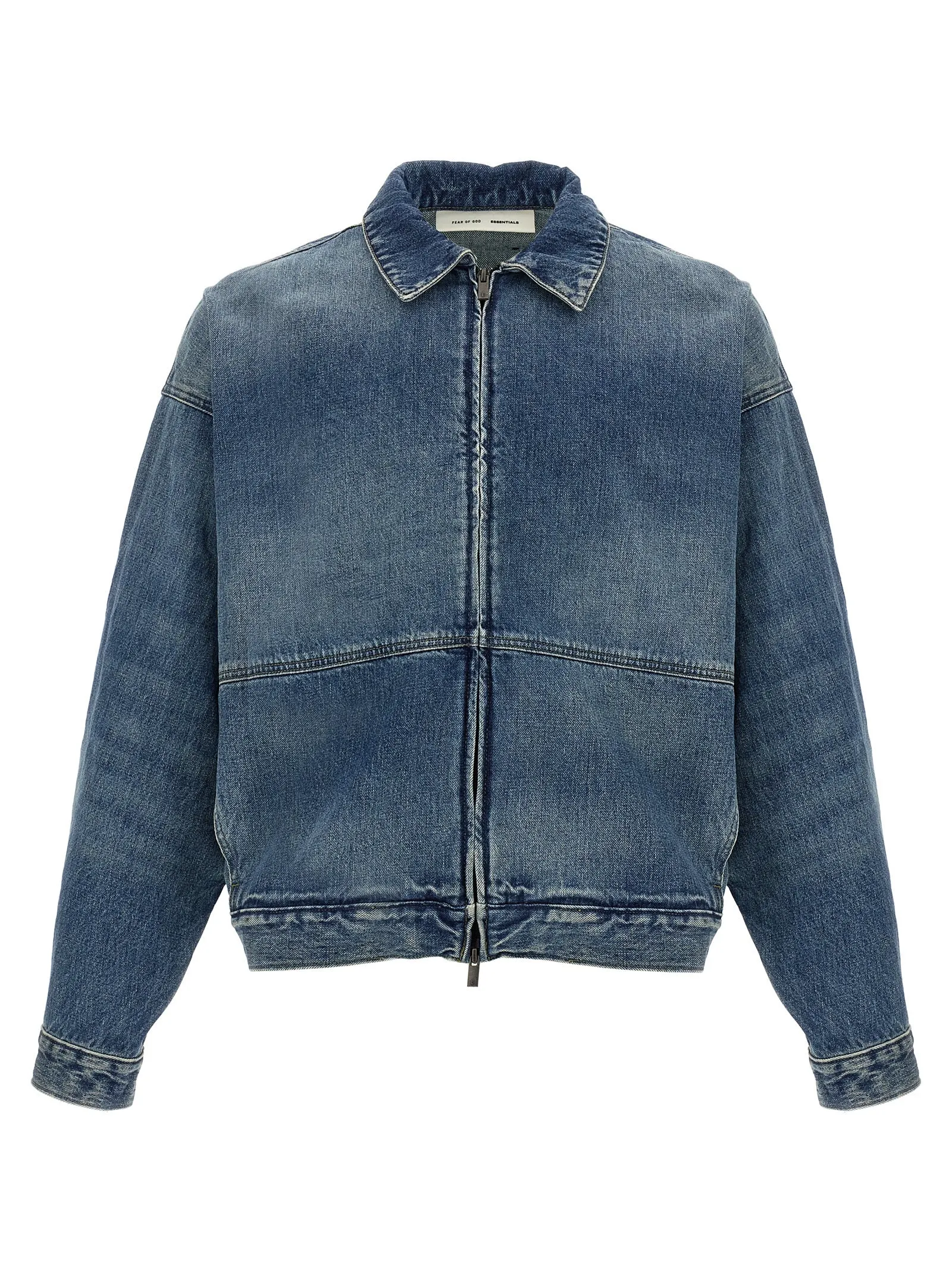 Denim Trucker Puffer Jackets Blue sold by Wanan Luxury