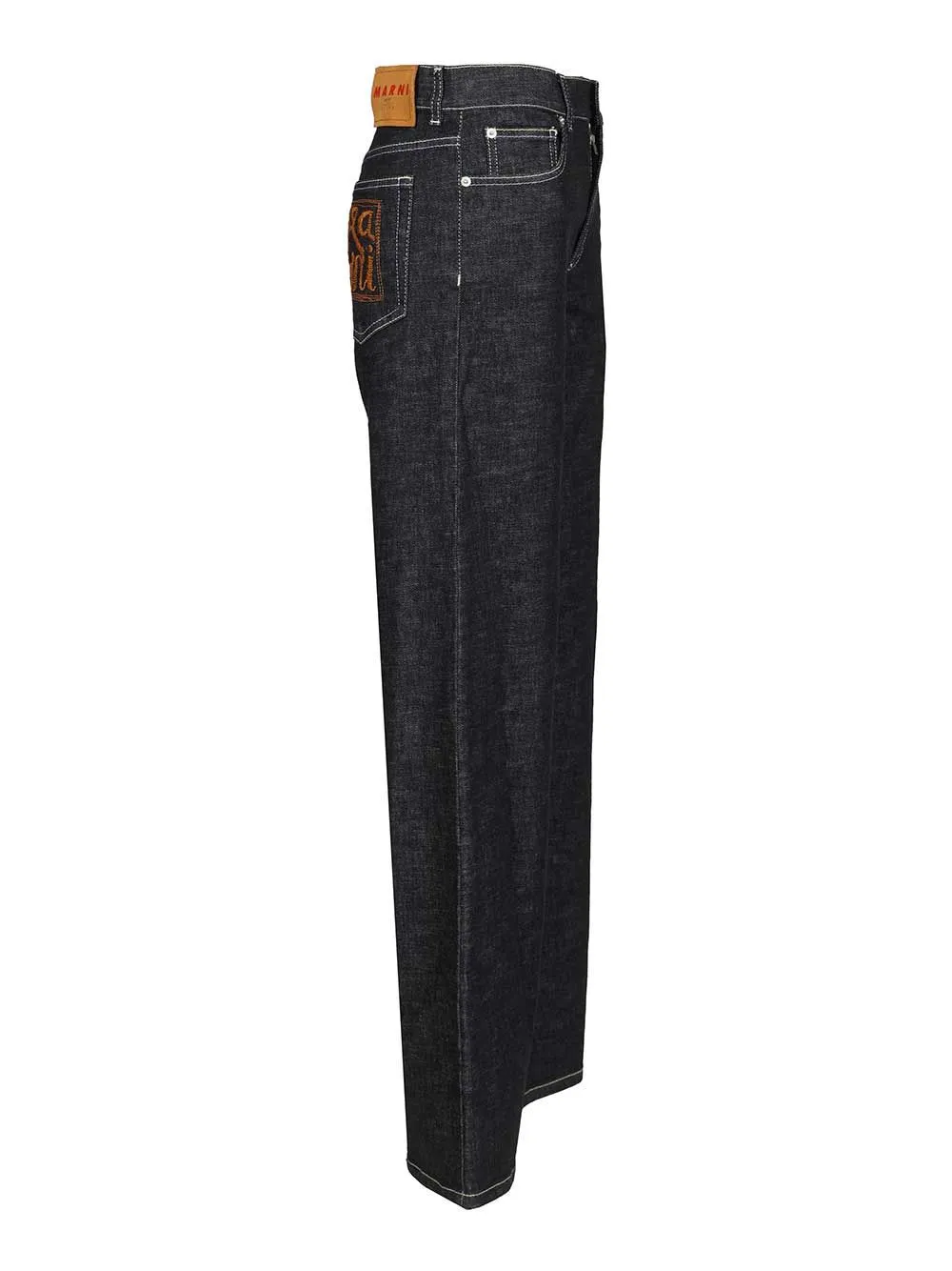 Wide Jeans Blue sold by Wanan Luxury product image thumbnail 3