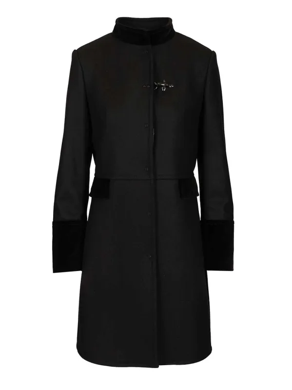 Wool Coat Coats Black sold by Wanan Luxury