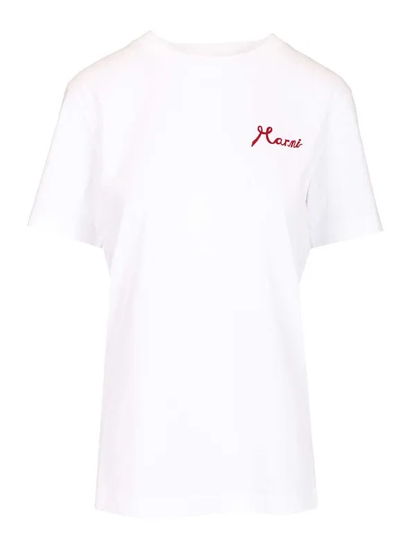 White Cotton T-Shirt White sold by Wanan Luxury
