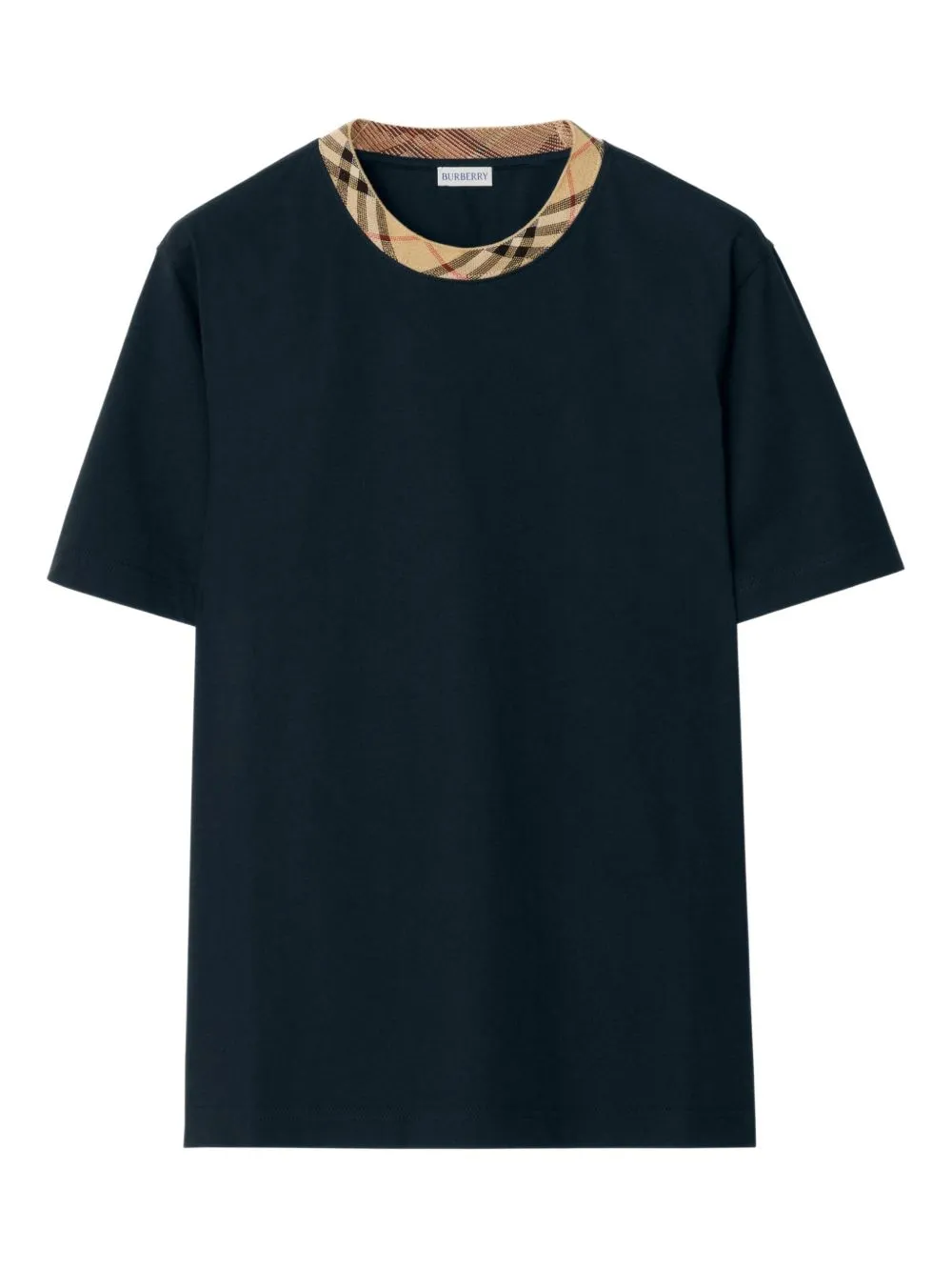 Check Motif Cotton T-Shirt sold by Wanan Luxury