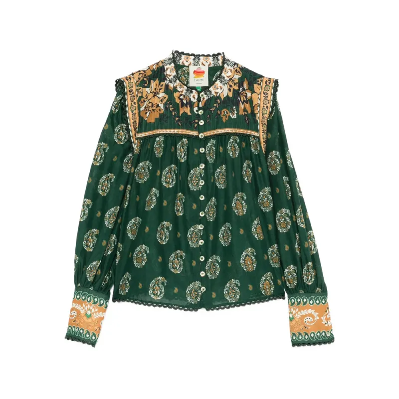 Shirts Green/Orange sold by Wanan Luxury