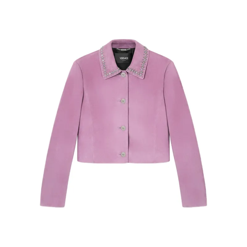 Leather Outerwears Pink made by Versace