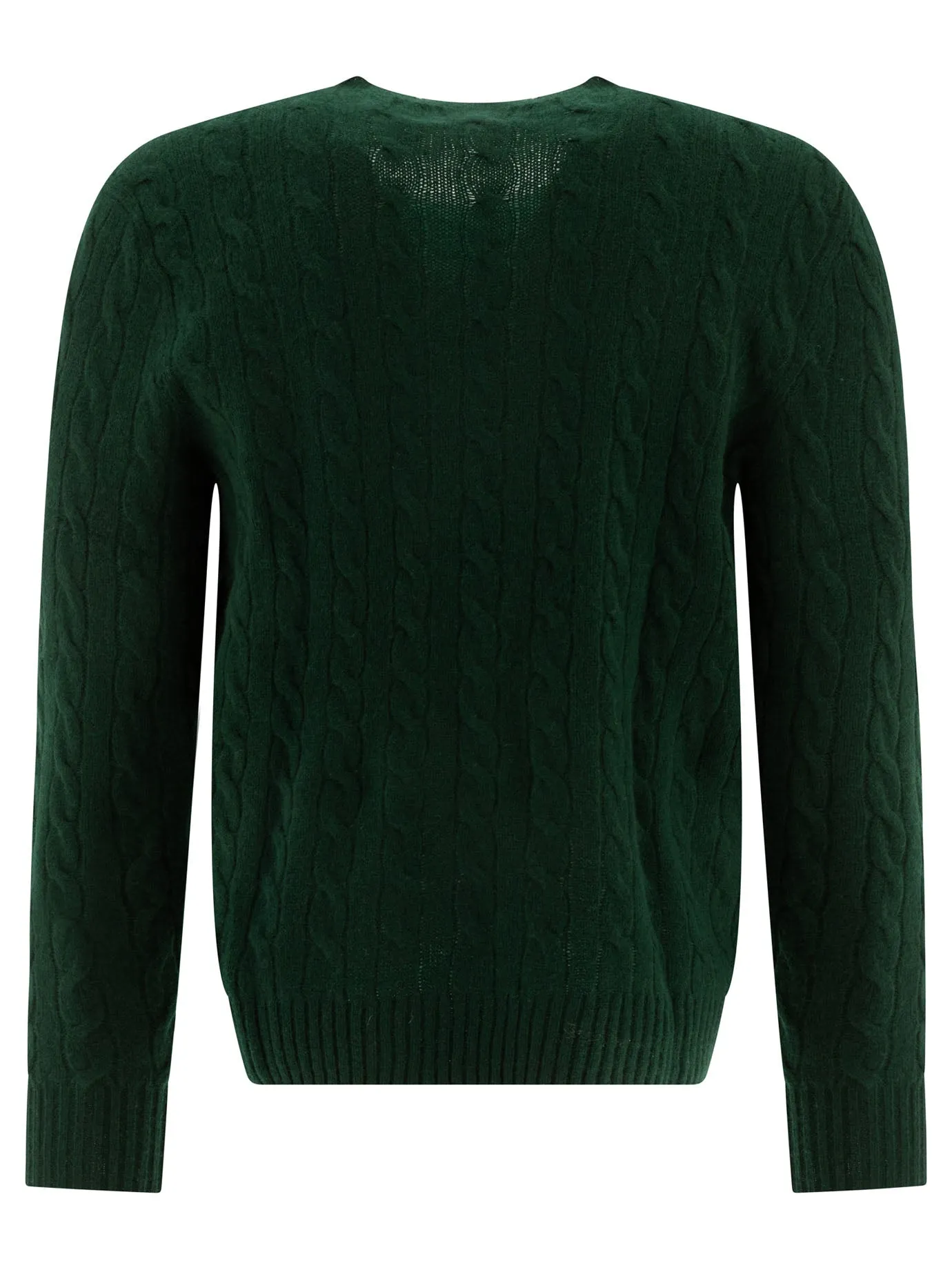 Wool And Cashmere Crewneck Sweater With Logo Knitwear Green sold by Wanan Luxury product image thumbnail 2