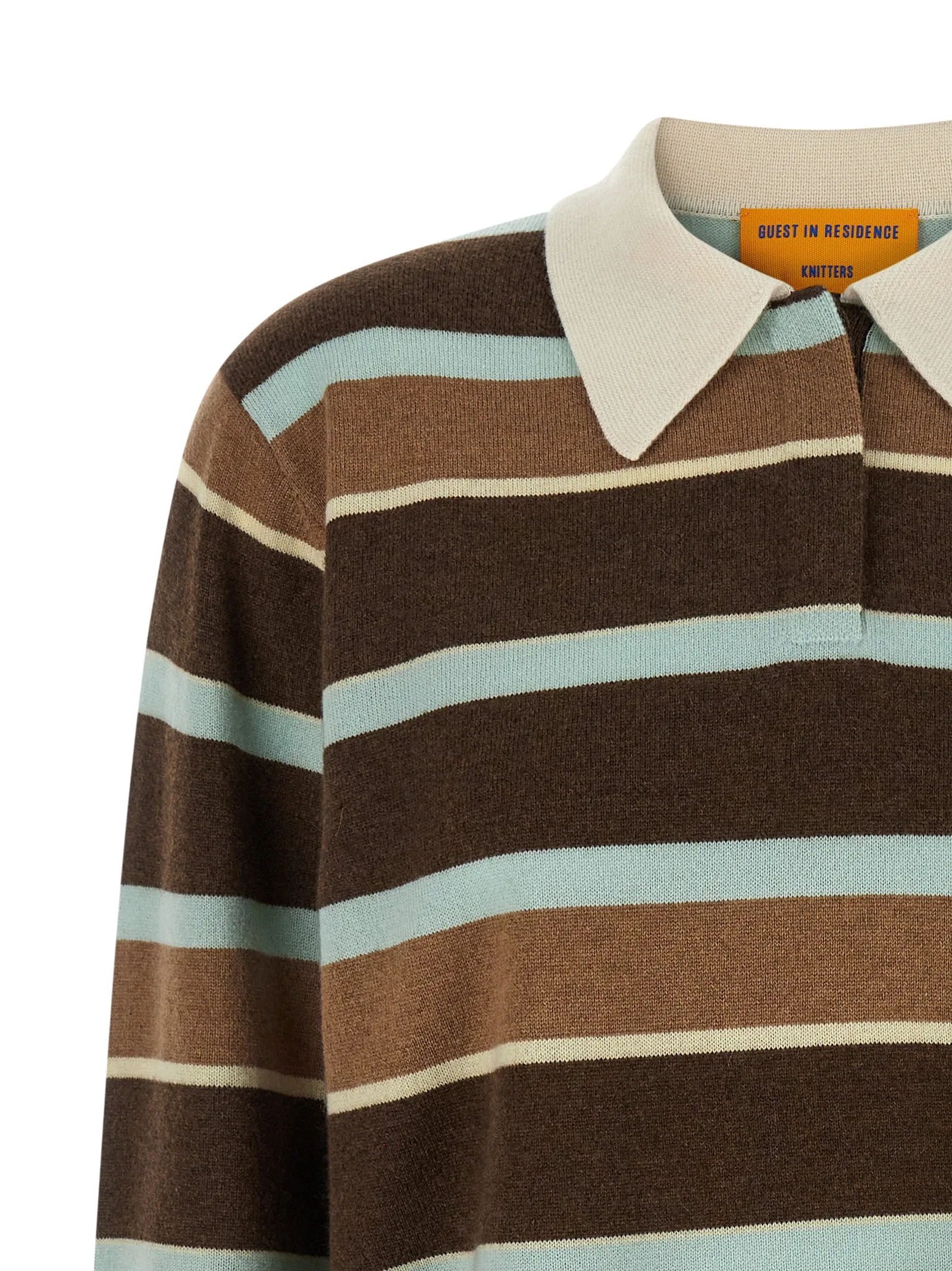 Cropped Stripe Rugby Sweaters And Cardigans Multicolor sold by Wanan Luxury product image thumbnail 3