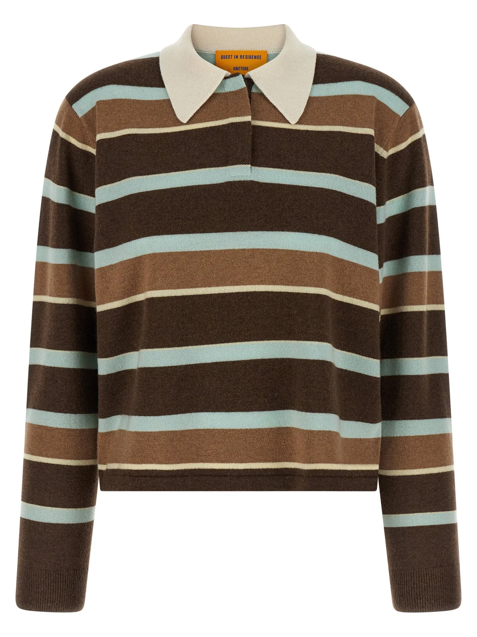 Cropped Stripe Rugby Sweaters And Cardigans Multicolor sold by Wanan Luxury