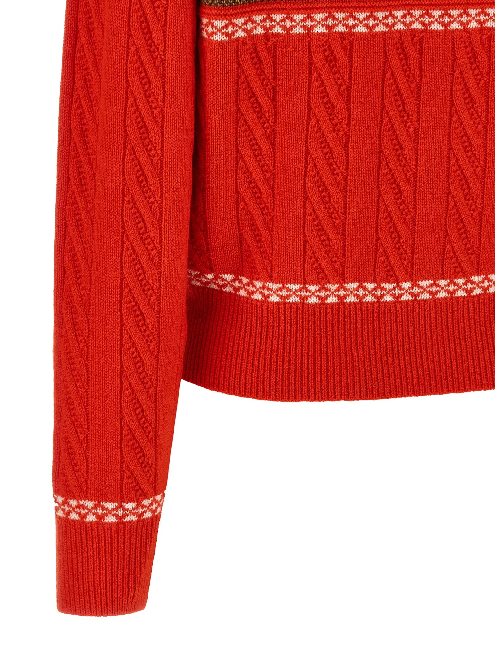 Cable Collegiate Polo Sweaters And Cardigans Red sold by Wanan Luxury product image thumbnail 4