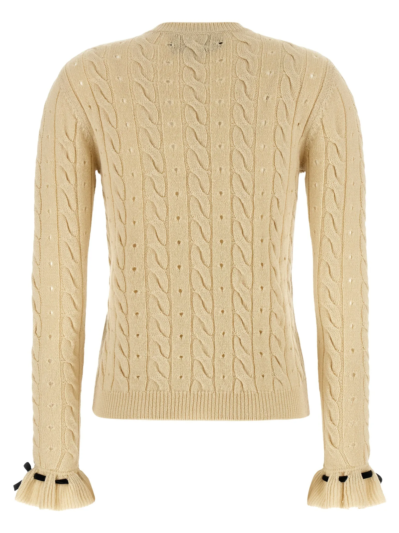 Valentino Garavani Wool Sweater Sweaters And Cardigans Beige sold by Wanan Luxury product image thumbnail 2