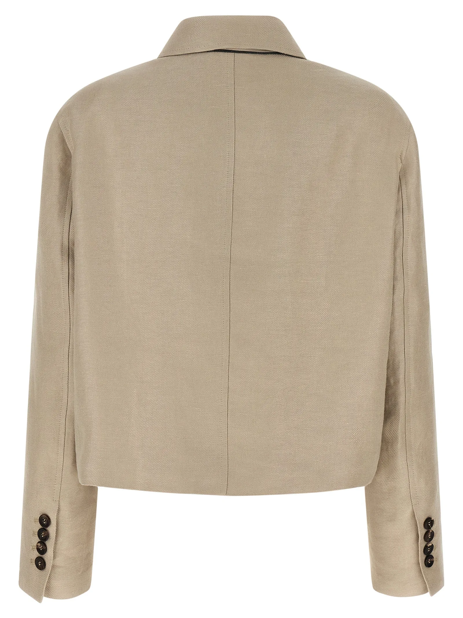 Linen Blazer Blazers Beige sold by Wanan Luxury product image thumbnail 2
