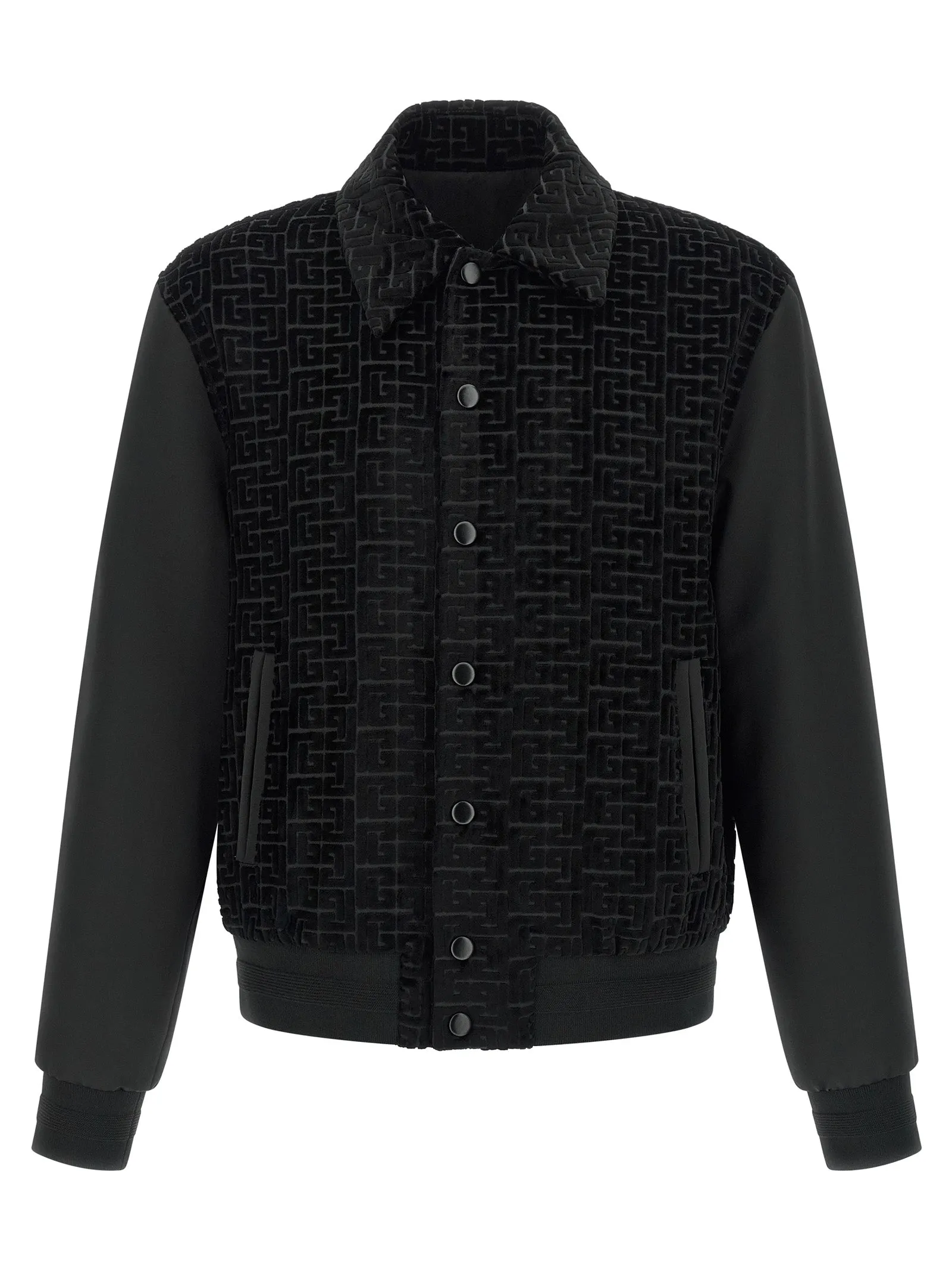 Velvet Bomber Jacket Puffer Jackets Black sold by Wanan Luxury