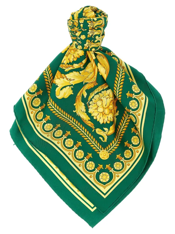 Baroque Scarves And Foulards Green sold by Wanan Luxury