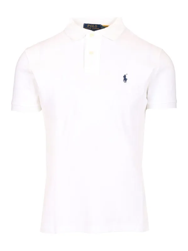 Cotton Jersey Polo Shirt White sold by Wanan Luxury