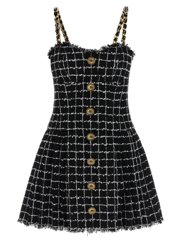 Tweed Dress Dresses Black sold by Wanan Luxury