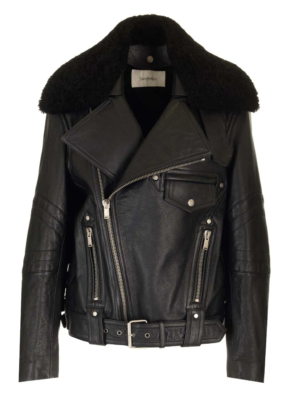 Leather Biker Jacket Jackets Black sold by Wanan Luxury