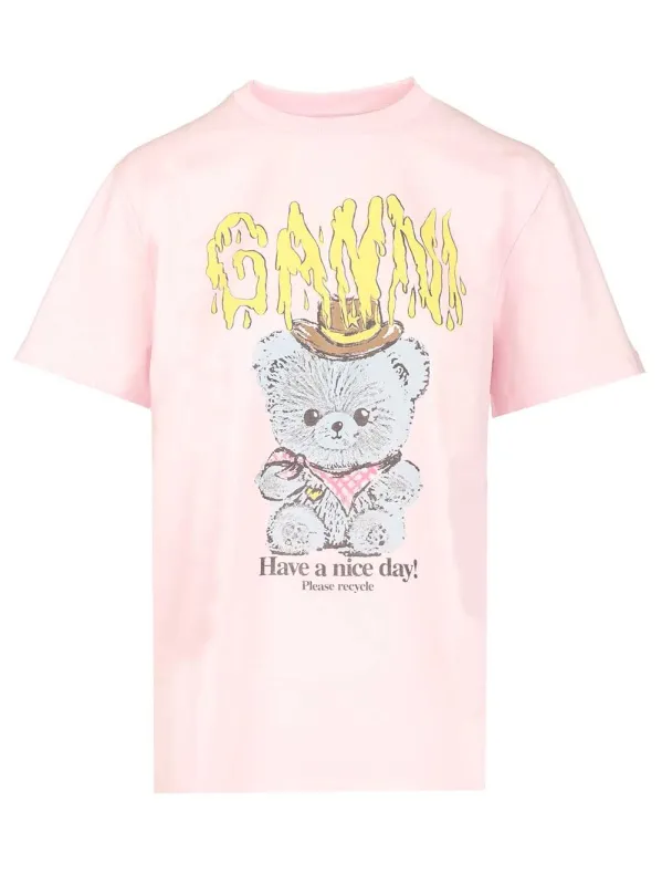 Cowboy Bear T-Shirt Rose sold by Wanan Luxury