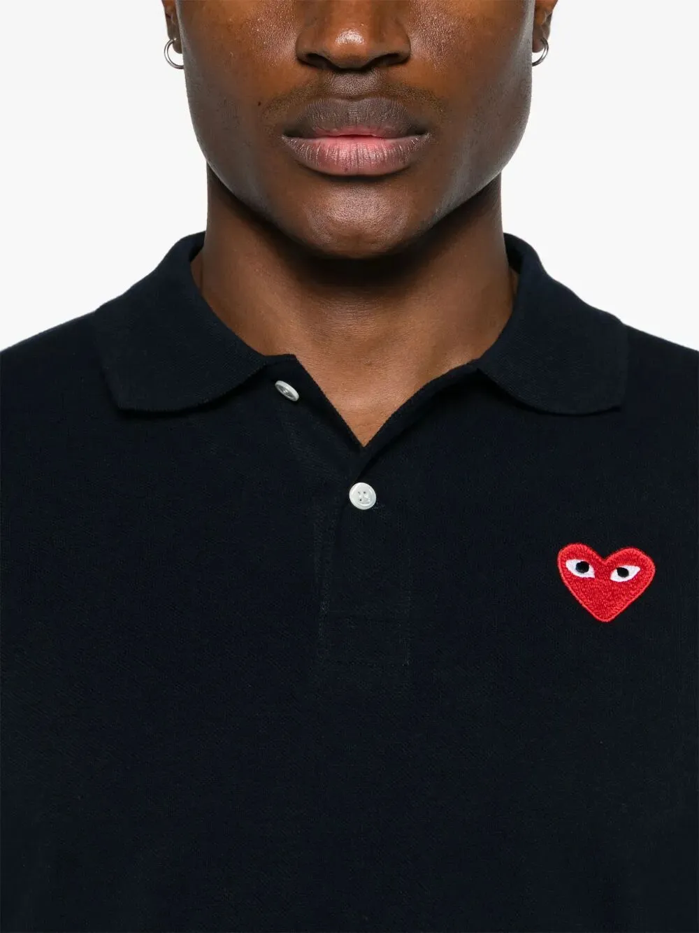 Red Heart Cotton Polo Shirt sold by Wanan Luxury product image thumbnail 3