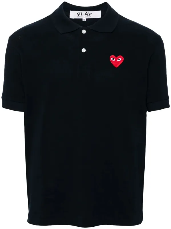 Red Heart Cotton Polo Shirt made by Wanan Luxury