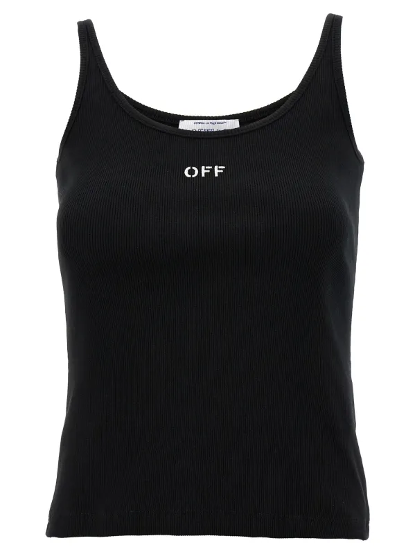 Off Stamp Tops Black sold by Wanan Luxury