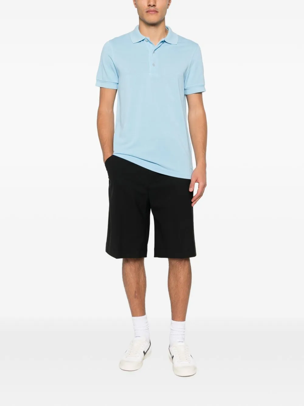 Cotton Blend Polo Shirt sold by Wanan Luxury product image thumbnail 4