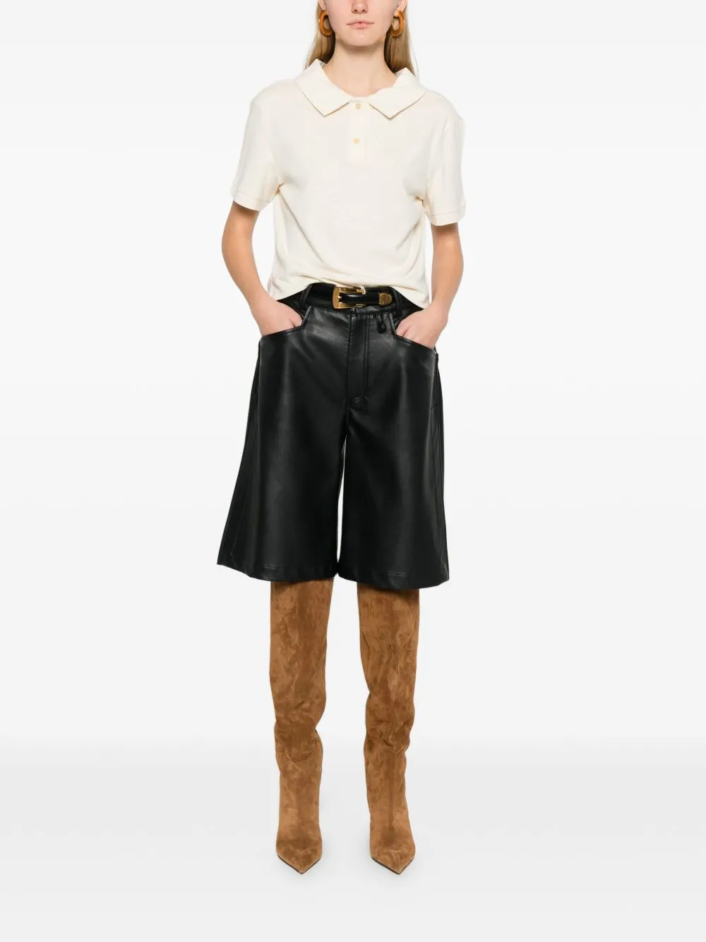 Jasna Silk Polo Shirt sold by Wanan Luxury product image thumbnail 3