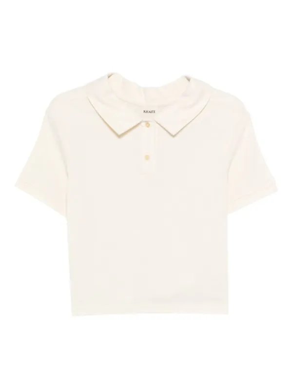 Jasna Silk Polo Shirt sold by Wanan Luxury