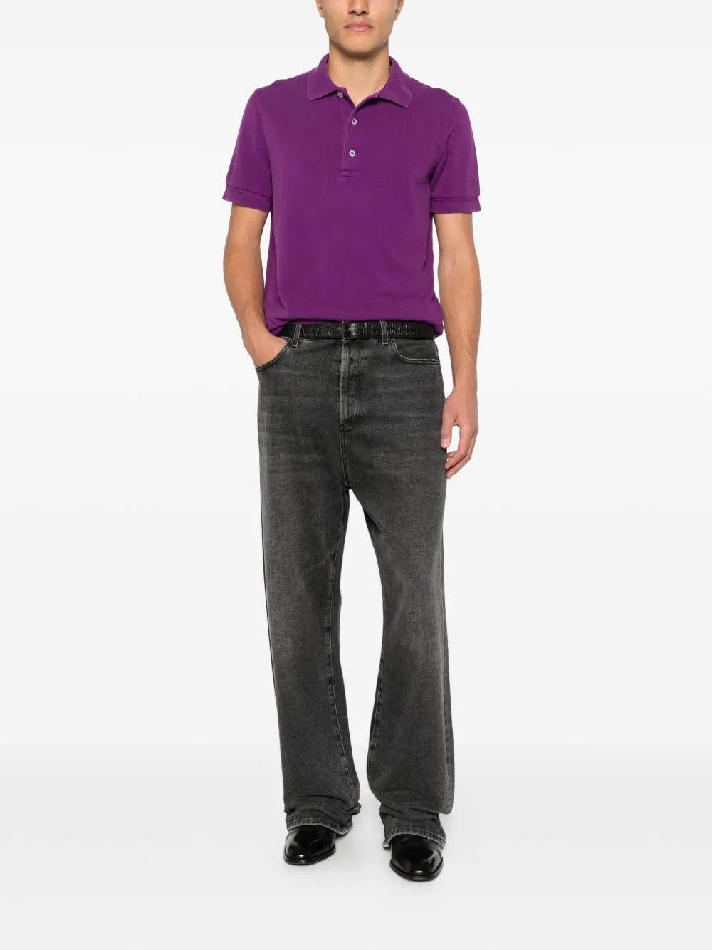 Cotton Blend Polo Shirt sold by Wanan Luxury product image thumbnail 2
