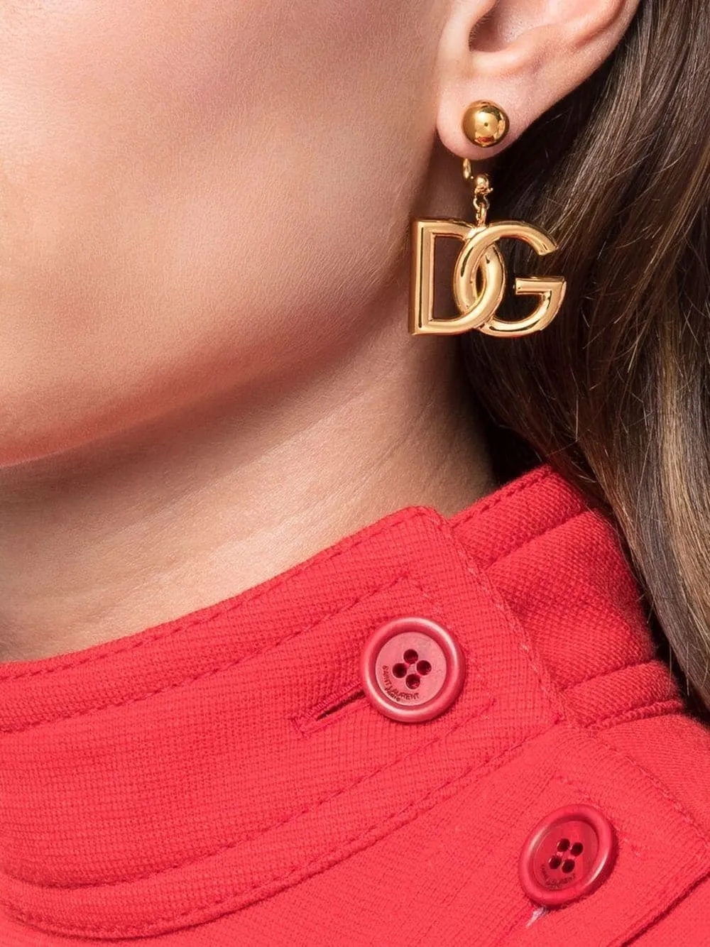 Chained Earrings With Logo sold by Wanan Luxury product image thumbnail 2