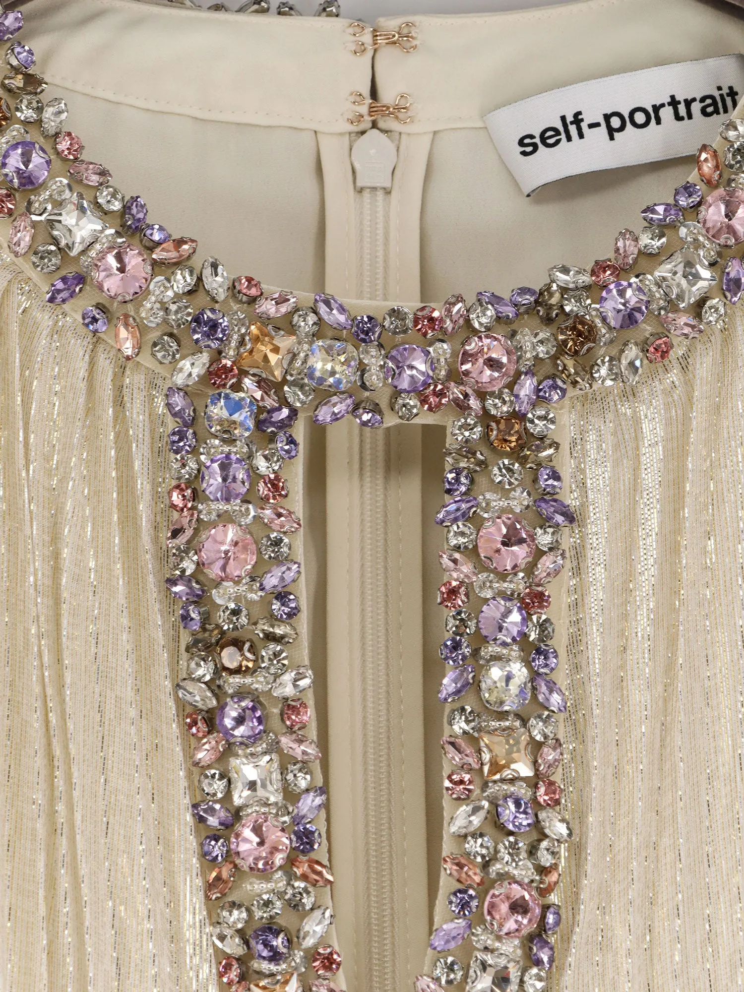 Silk And Metallic Fibre Long Dress sold by Wanan Luxury product image thumbnail 3