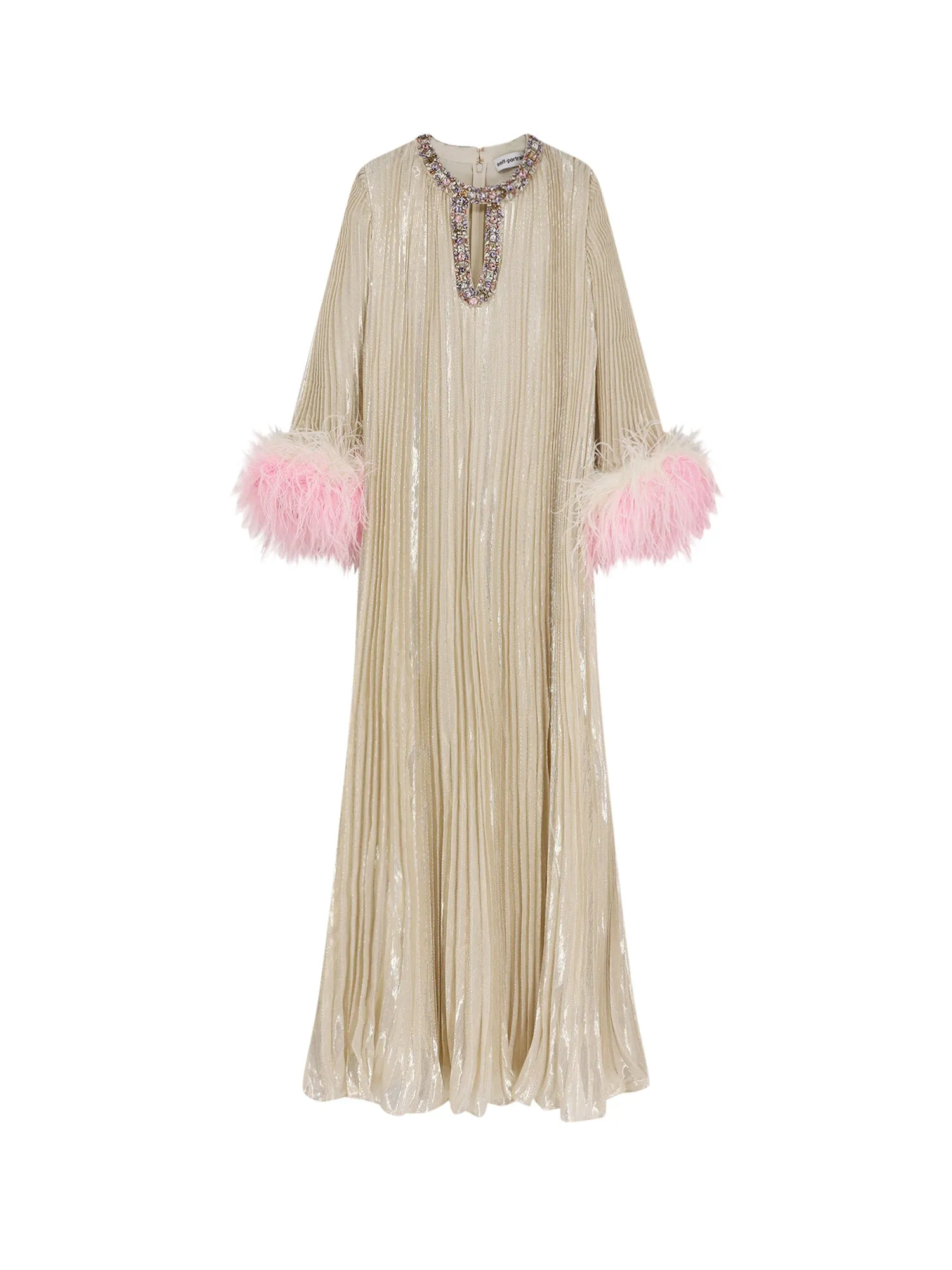 Silk And Metallic Fibre Long Dress sold by Wanan Luxury