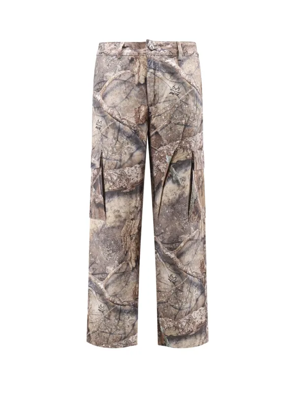 Cargo Trousers With Real Tree Camouflage Print sold by Wanan Luxury
