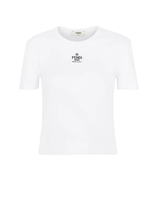 Ribbed Cotton T-Shirt sold by Wanan Luxury